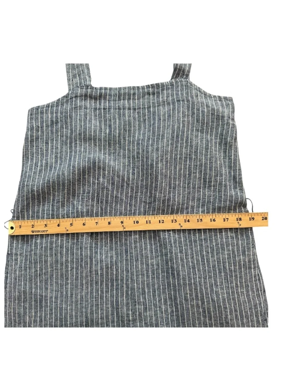 Quince Jumpsuit Womens S European Linen Square Neck Wide Leg Pockets Resortwear